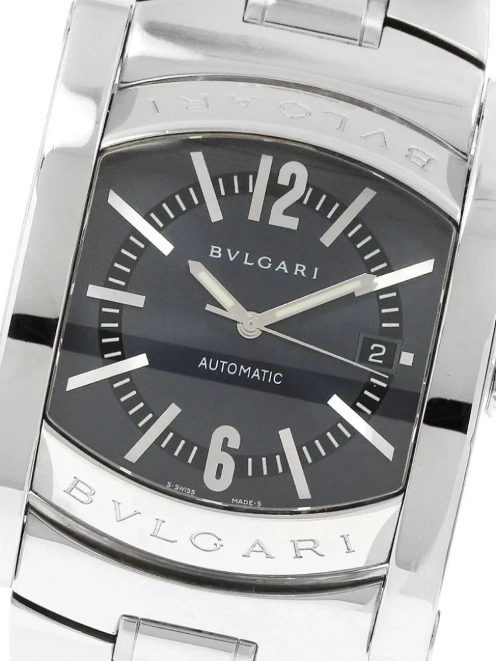 BVLGARI Assioma AA48S Date Gray Dial Automatic Men's Watch_957112